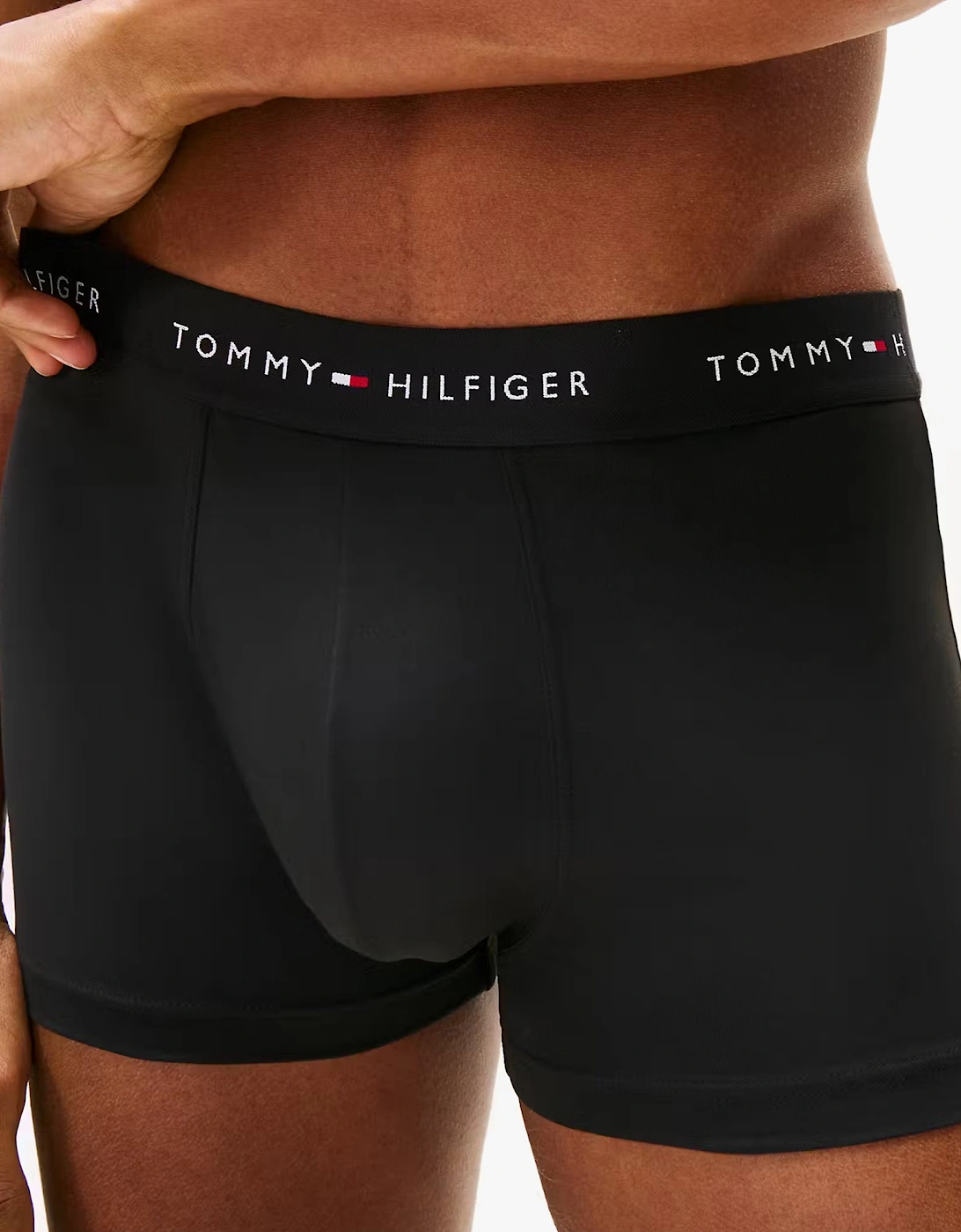 Mens 3 Pack Signature Microfibre Trunks Black