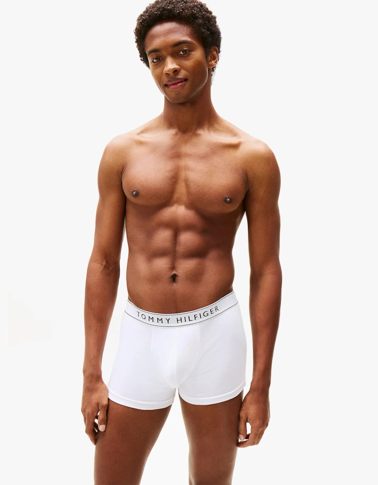 Mens 3 Pack Logo Waistband Trunks Multi