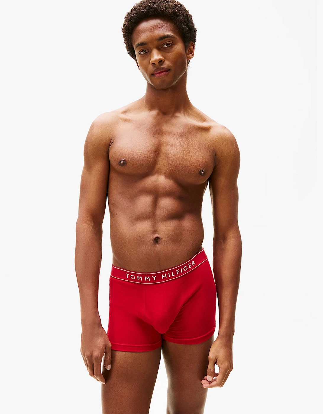 Mens 3 Pack Logo Waistband Trunks Multi