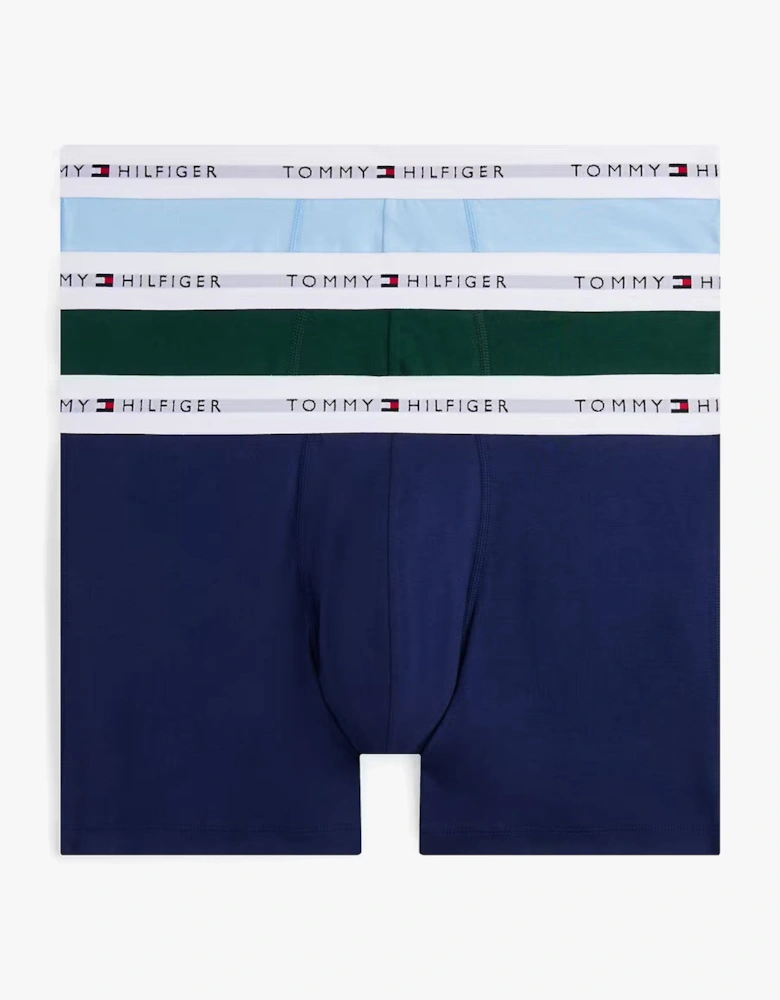 Mens 3 Pack Logo Waistband Boxer Briefs Multi