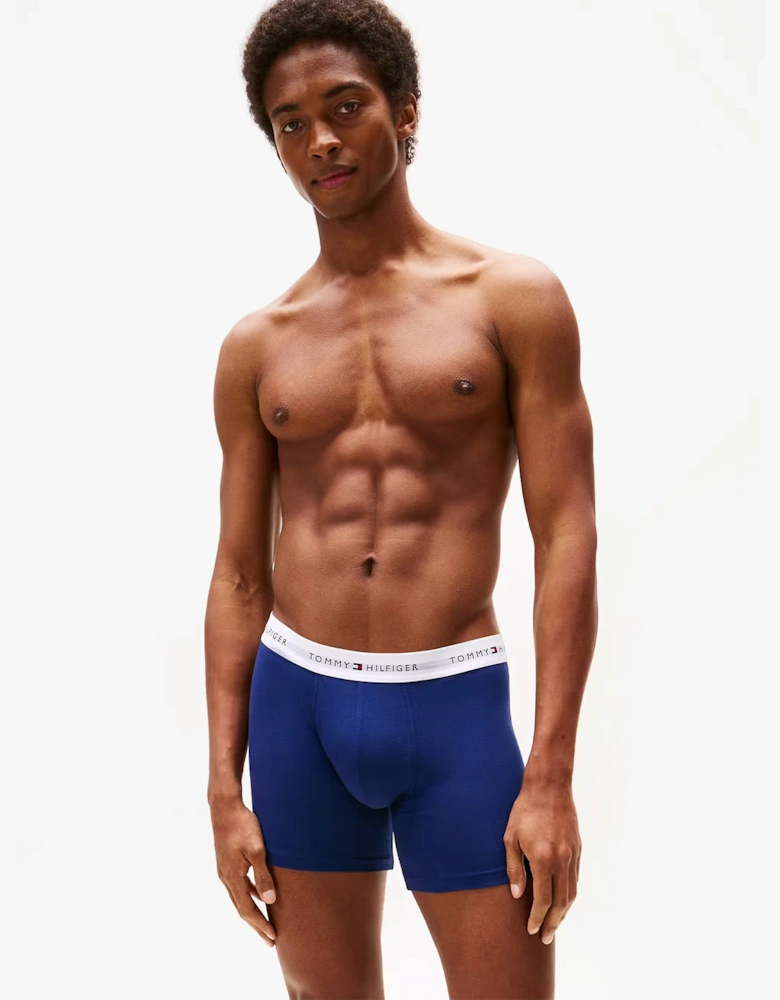 Mens 3 Pack Logo Waistband Boxer Briefs Multi