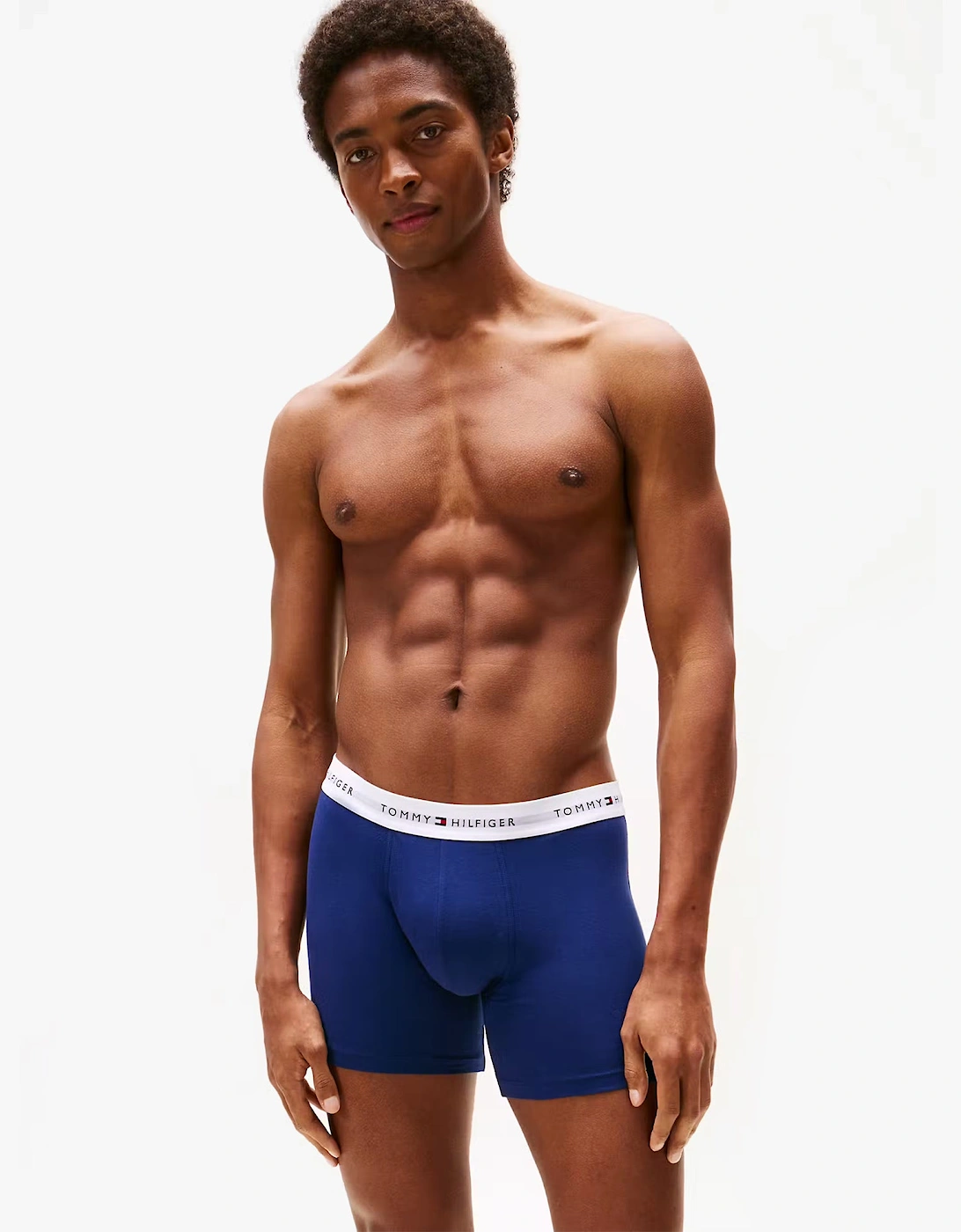 Mens 3 Pack Logo Waistband Boxer Briefs Multi