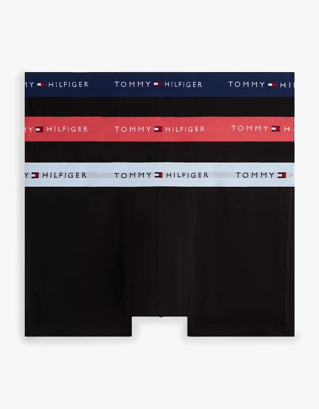 Mens 3 Pack Signature Repeat Logo Waistband Trunks black, 2 of 1