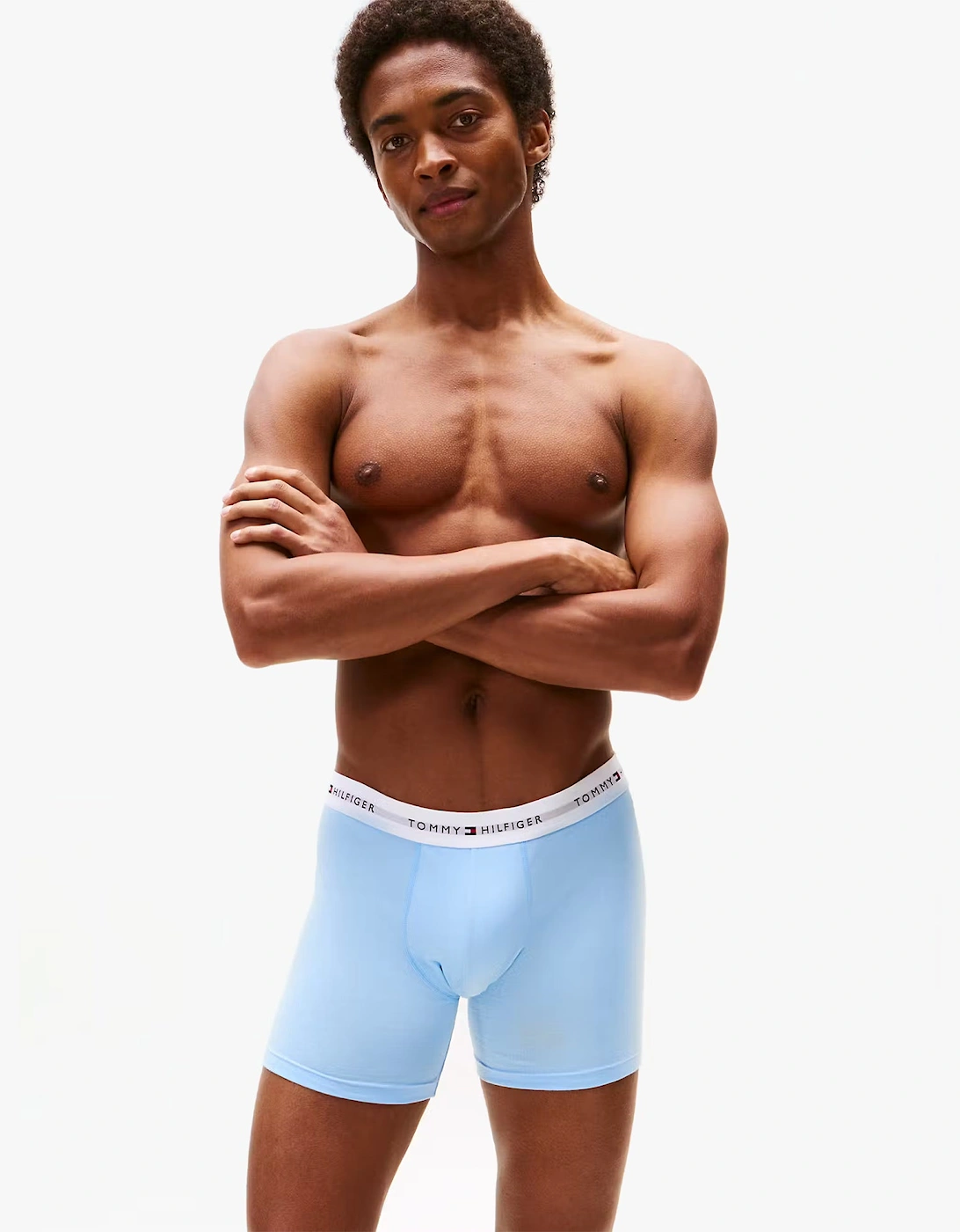 Mens 3 Pack Logo Waistband Boxer Briefs Multi