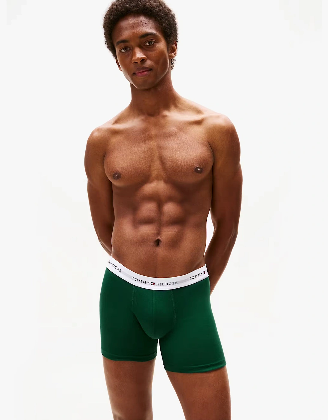Mens 3 Pack Logo Waistband Boxer Briefs Multi