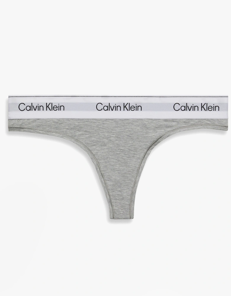 Icon Cotton Modal Womens Thong Grey