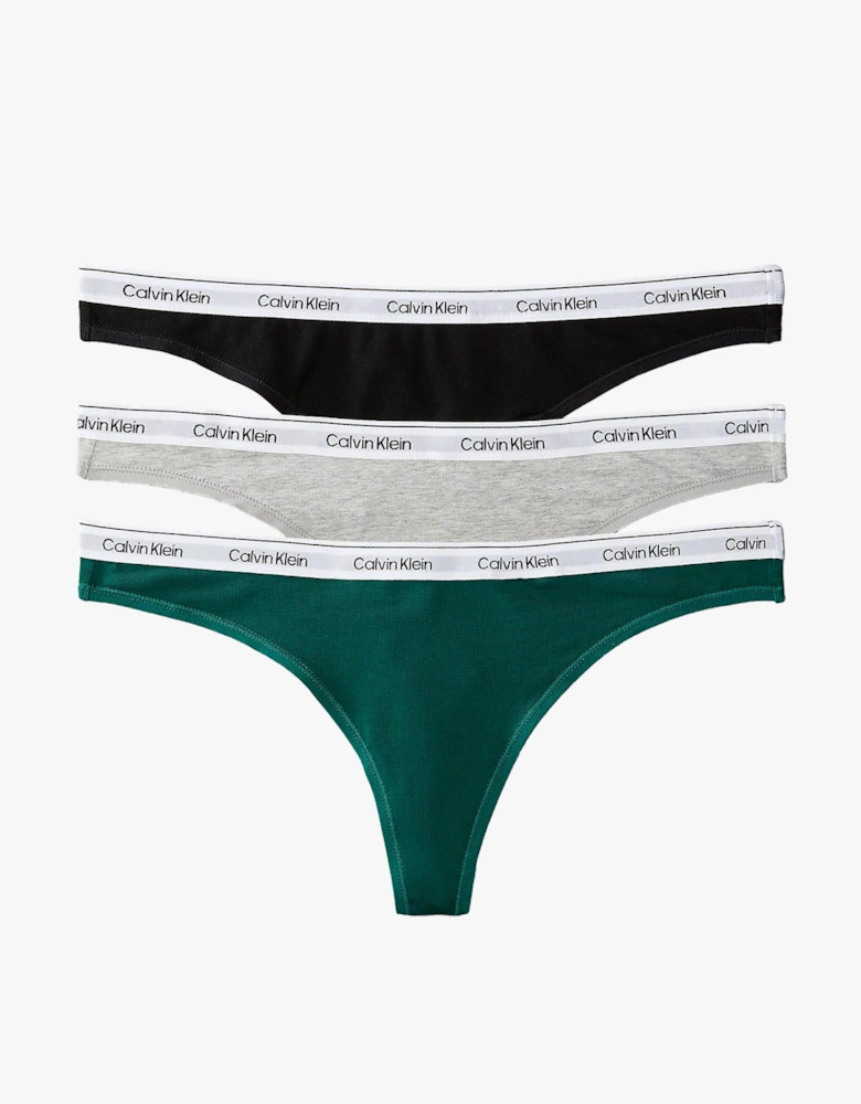 Womens Icon Logo 3 Pack Thong Multi