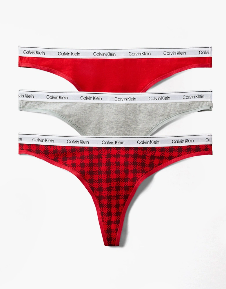 Icon Logo Womens 3 Pack Thong Multi