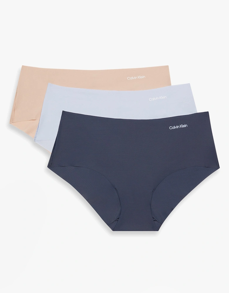 Womens 3 Pack Invisible Hipster Multi