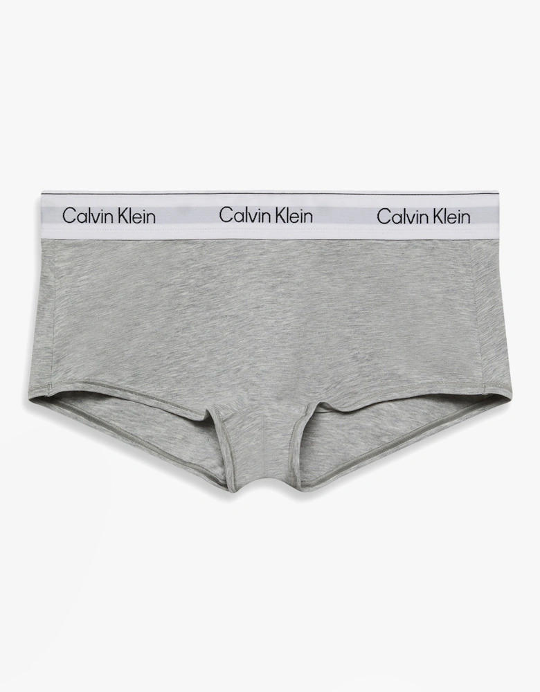 Icon Cotton Modal Womens Boy Shorts Grey