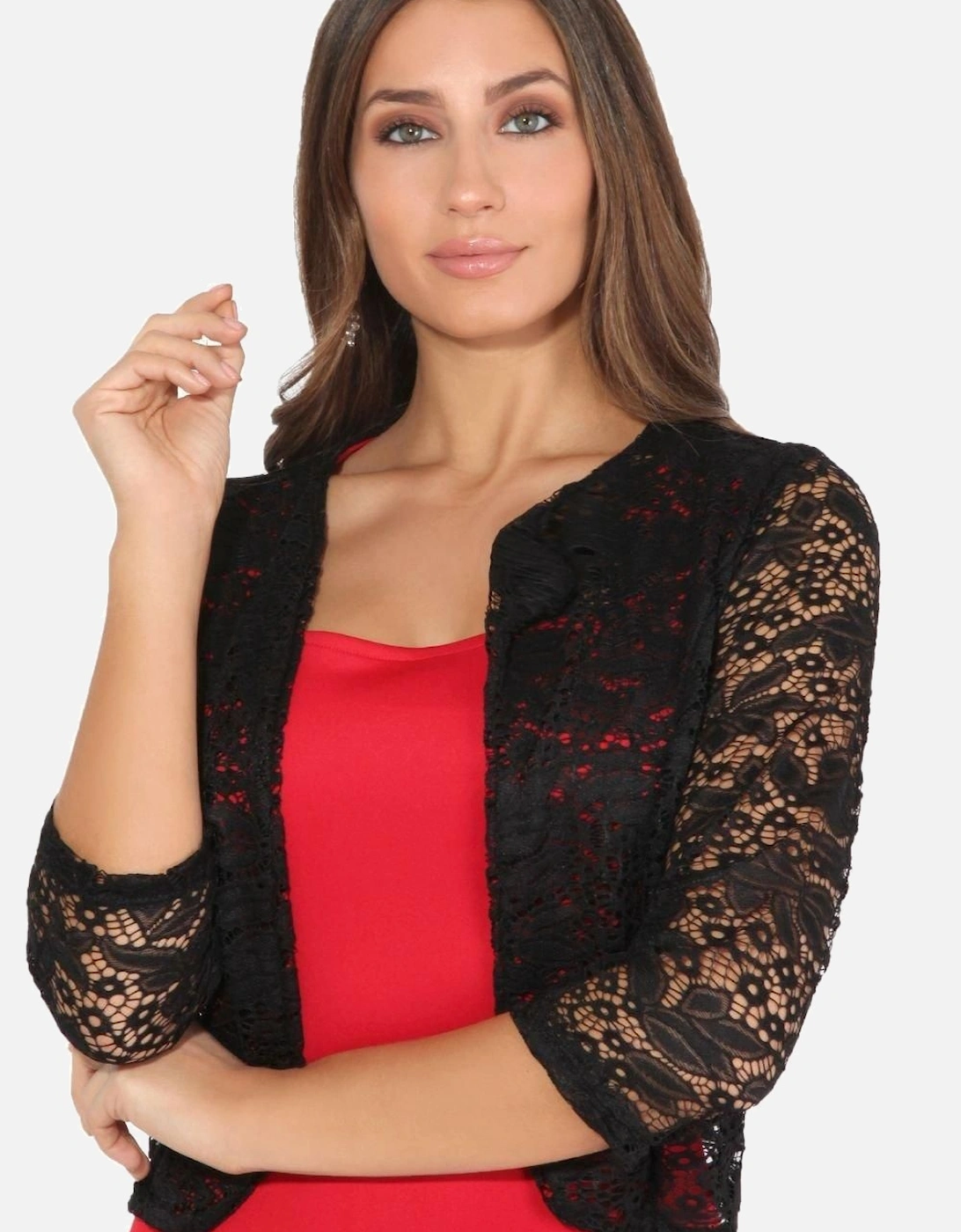 All Over Lace Open Evening Shrug, 2 of 1