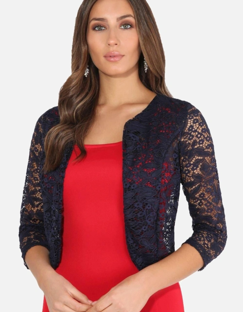 All Over Lace Open Evening Shrug