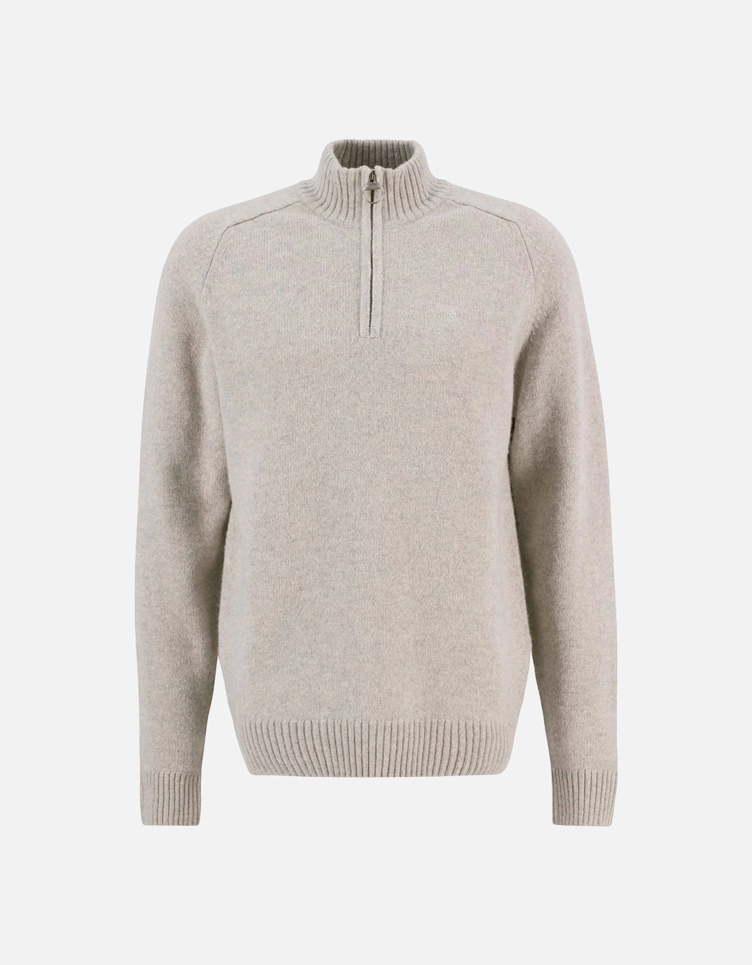 Men's Barbour Grangetown Half-Zip Jumper - Grey - Size: MEDIUM