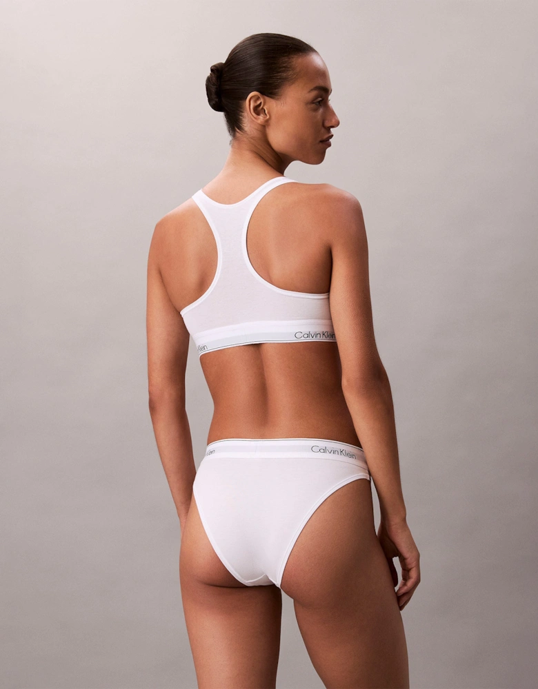 Icon Cotton Modal Womens Unlined Bralette White