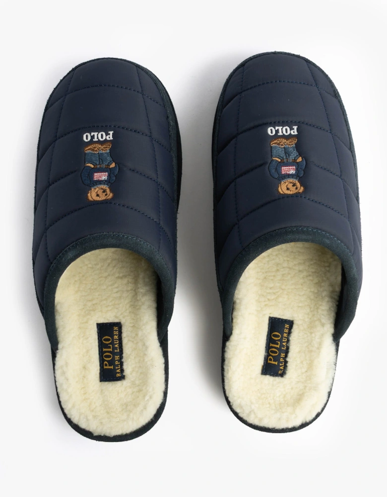 READ BEAR Mens Mule Slippers Navy
