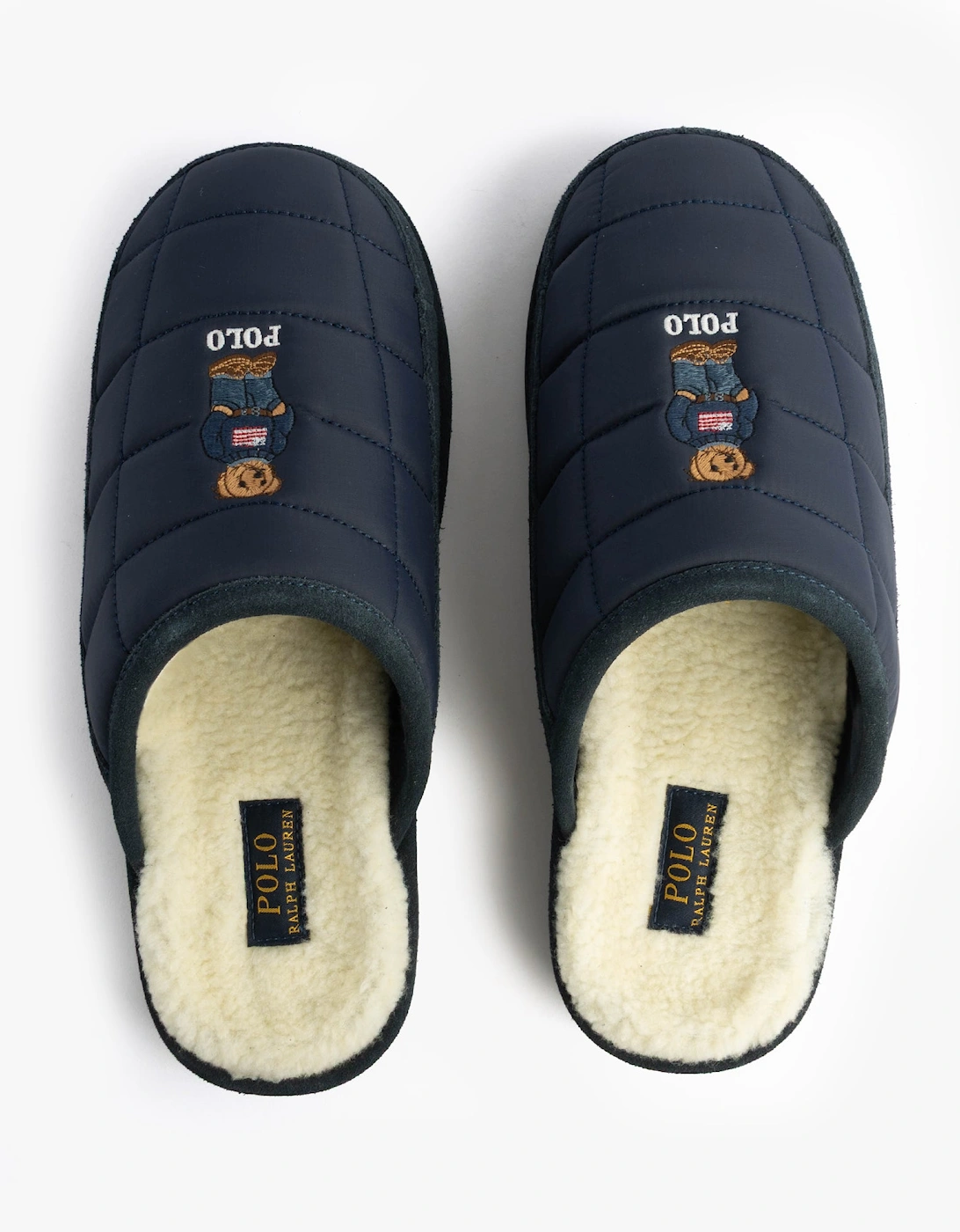 READ BEAR Mens Mule Slippers Navy, 7 of 6