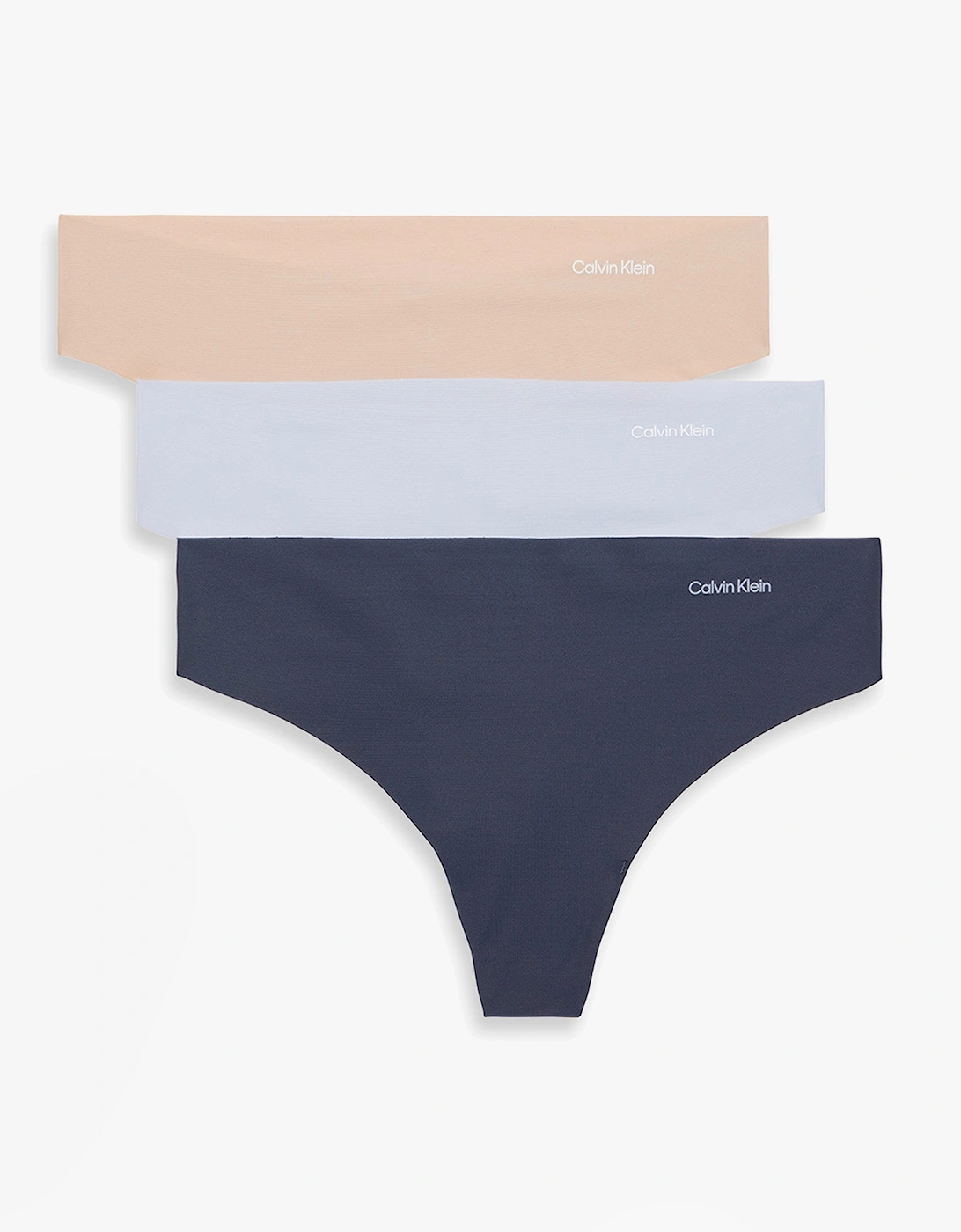 Womens Invisible 3 Pack Thong Multi, 5 of 4