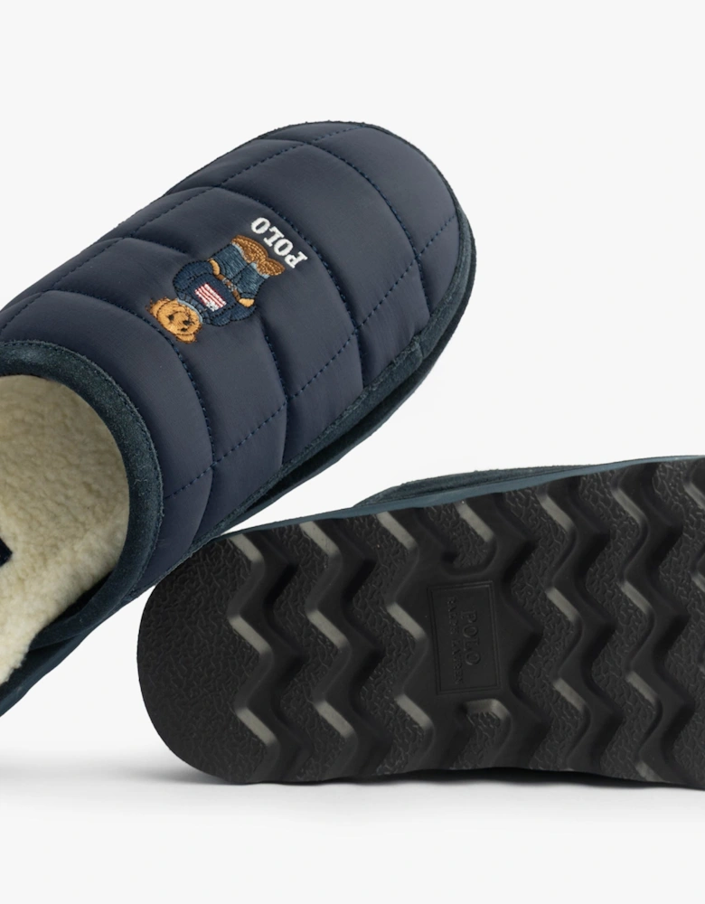 READ BEAR Mens Mule Slippers Navy