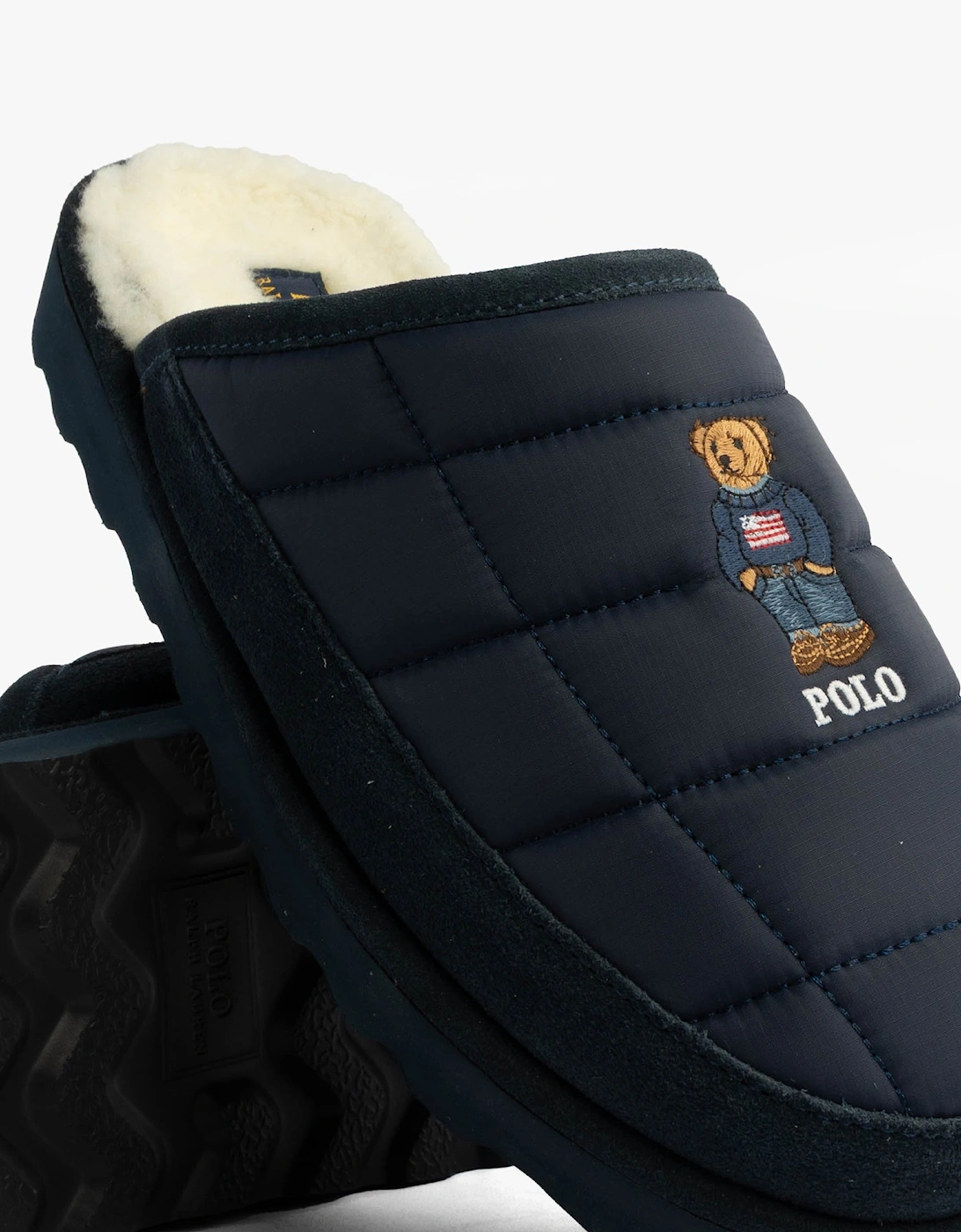 READ BEAR Mens Mule Slippers Navy