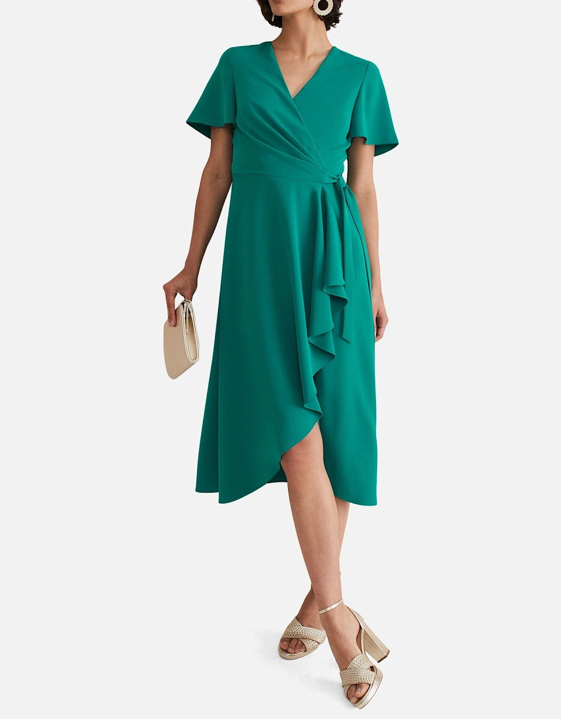 Julissa Bright Green Wrap Dress, 2 of 1