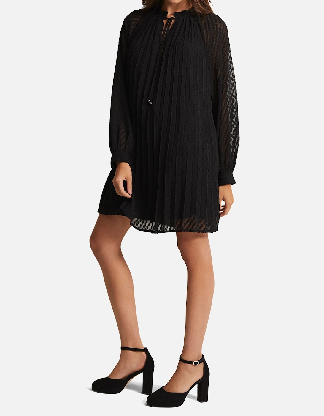 Nikkita Pleated Swing Dress, 2 of 1