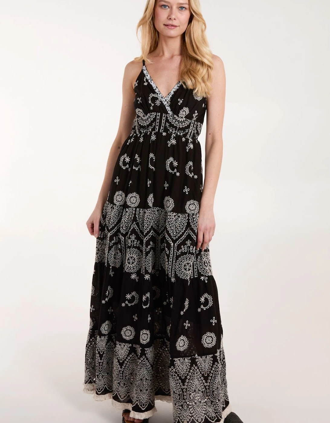 Cami Maxi Dress With Embroidery, 2 of 1