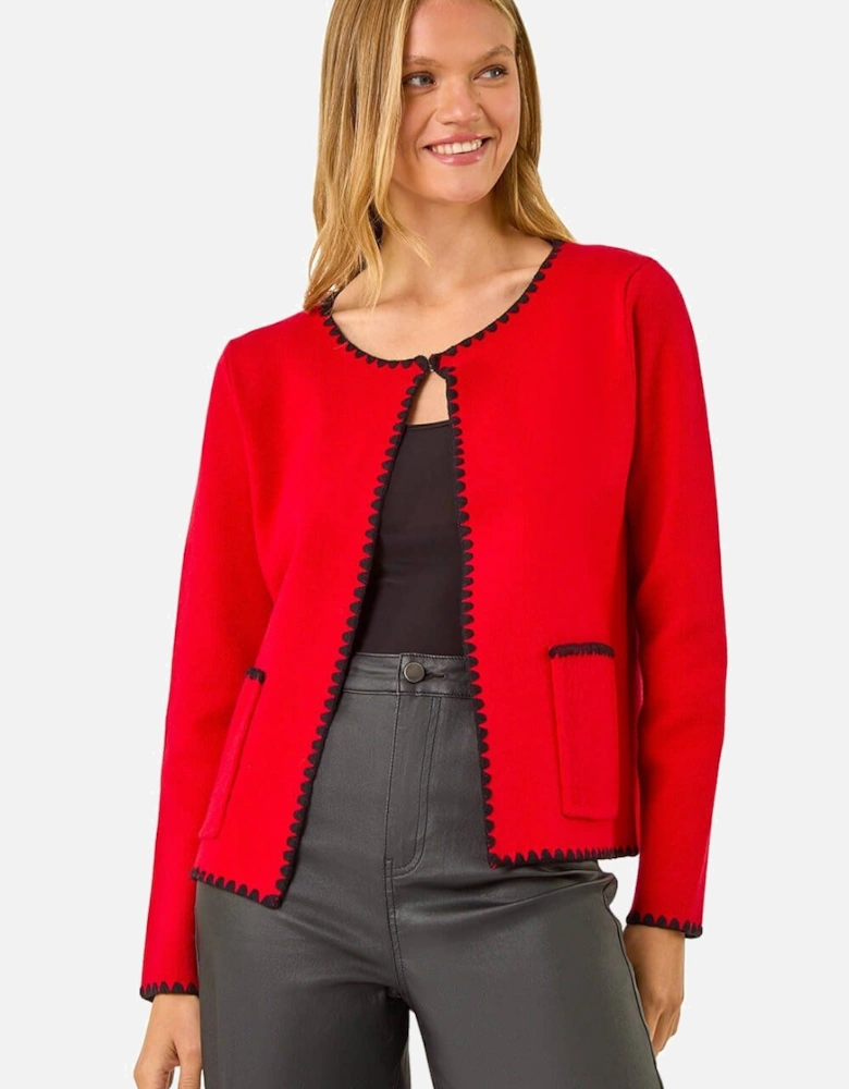 Blanket Stitch Cardigan