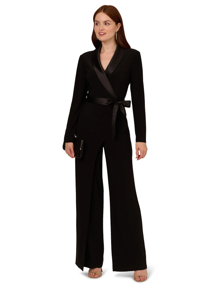 Jersey Combo Tuxedo Jumpsuit