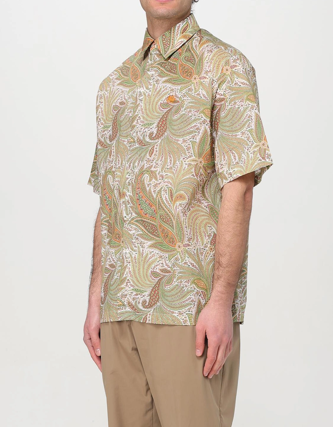Paisley Print Short Sleeve Shirt