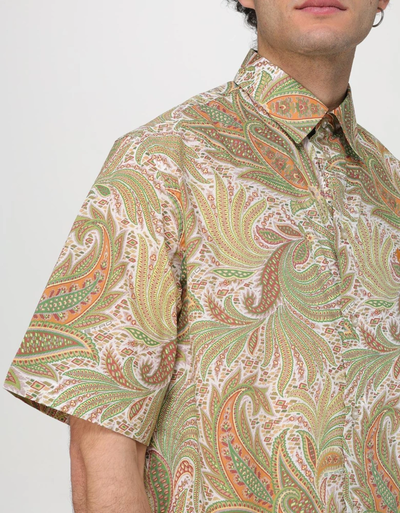 Paisley Print Short Sleeve Shirt