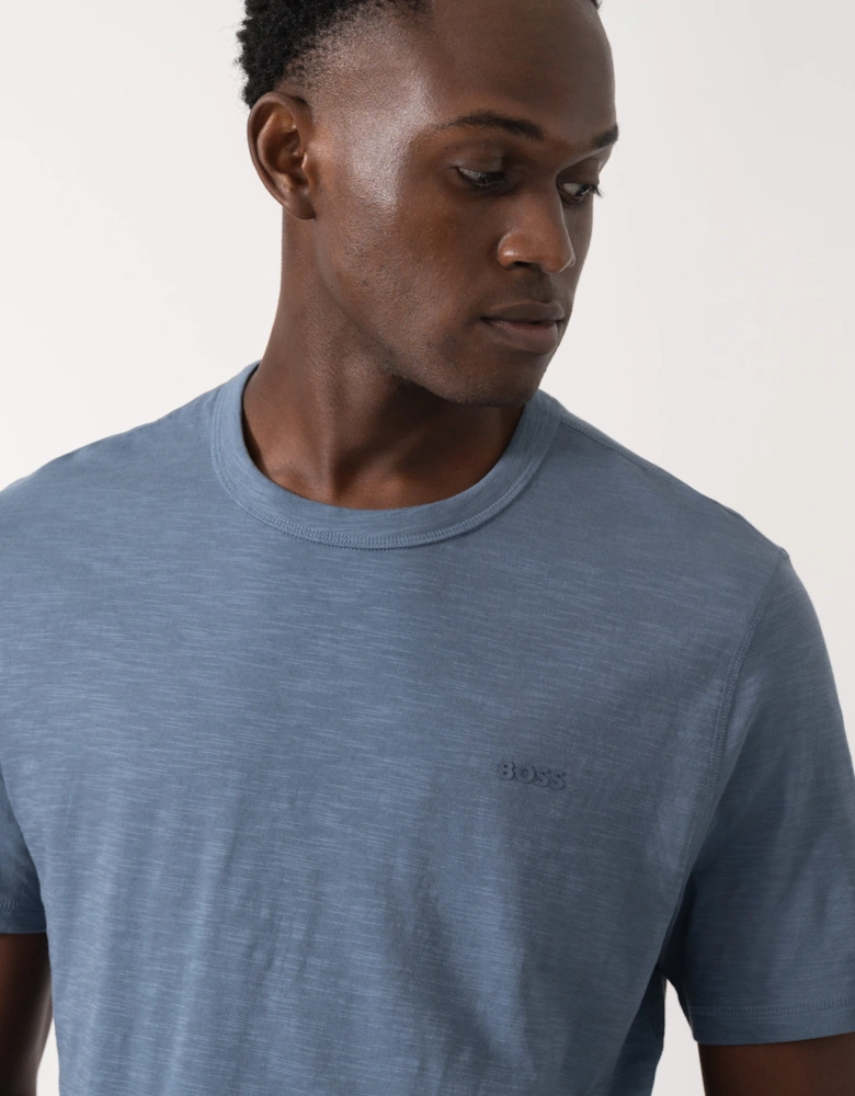 BOSS Orange Tegood Mens Crew Neck T-Shirt - Open Blue 495