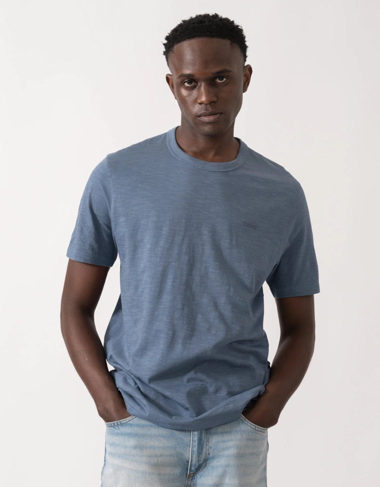 BOSS Orange Tegood Mens Crew Neck T-Shirt - Open Blue 495