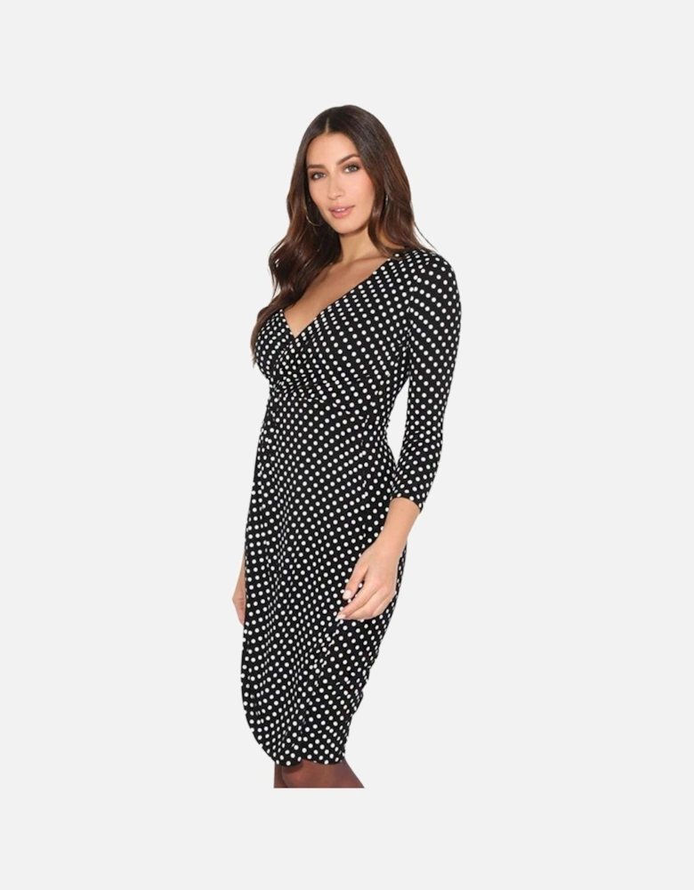 Polka Dot Crossover Dress