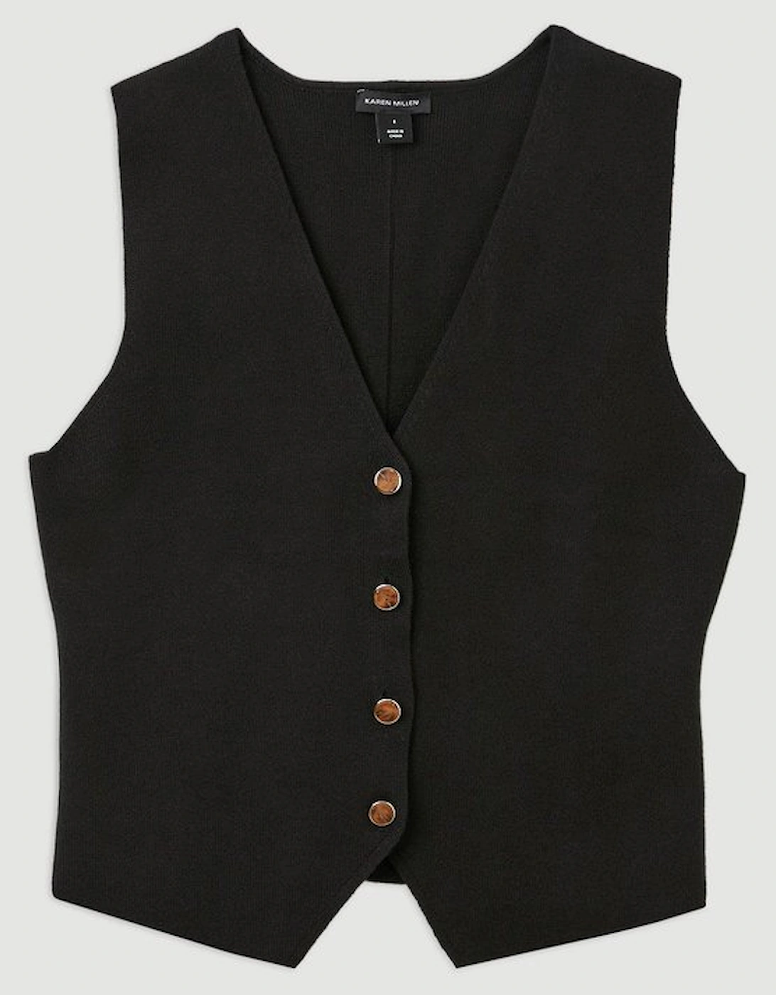 Viscose Blend Knit Waistcoat