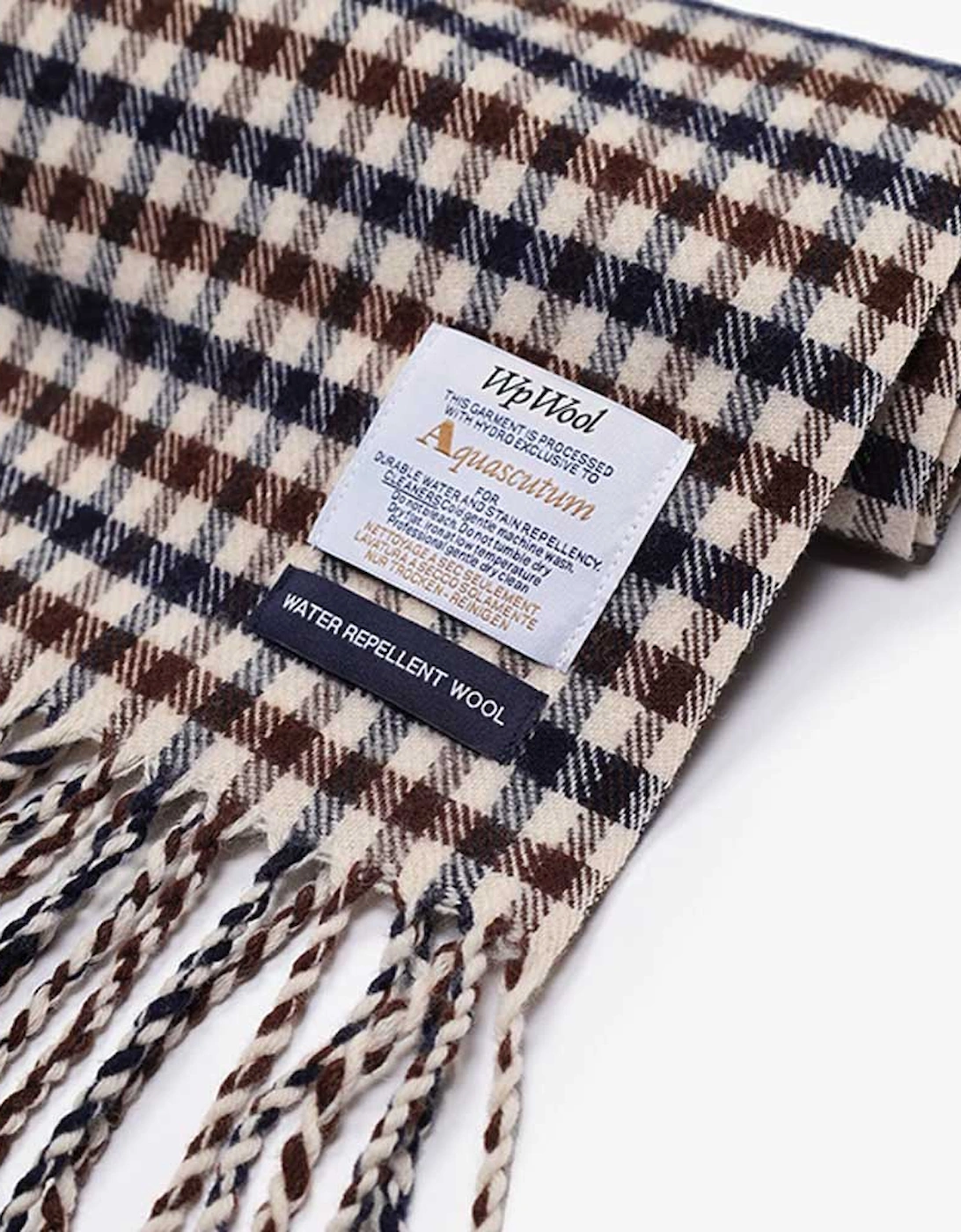 Active Club Check Water Repellent Scarf