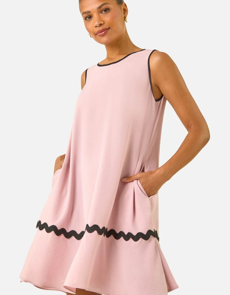 Ric Rac Trim Swing Dress