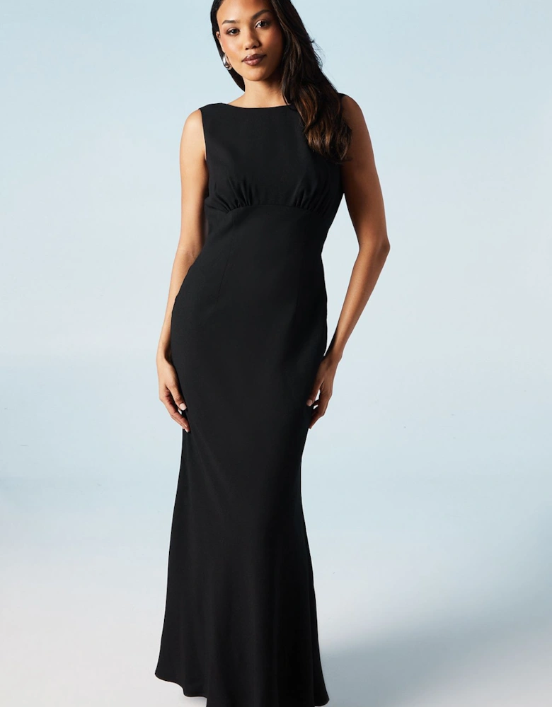 Honoured Sleeveless Cowl Back Maxi Bridesmaid Dress