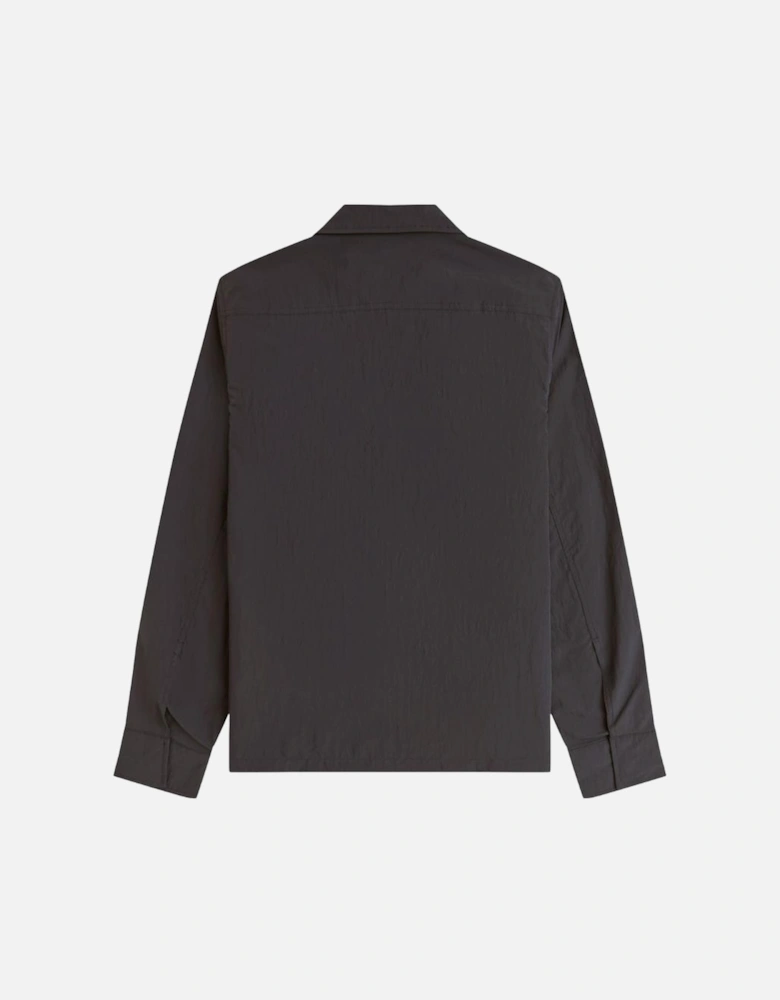 Zip Through Overshirt - Anchor Grey
