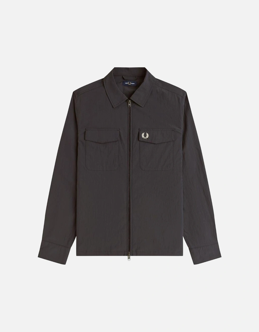 Zip Through Overshirt - Anchor Grey, 8 of 7