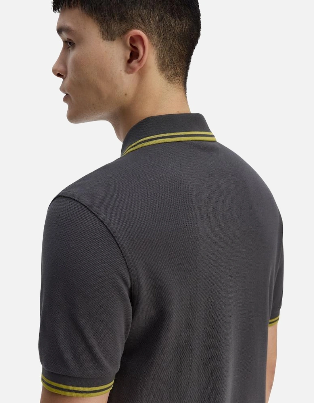 FP M3600 Twin Tipped Polo - Anchor Grey/Tennis Ball Yellow