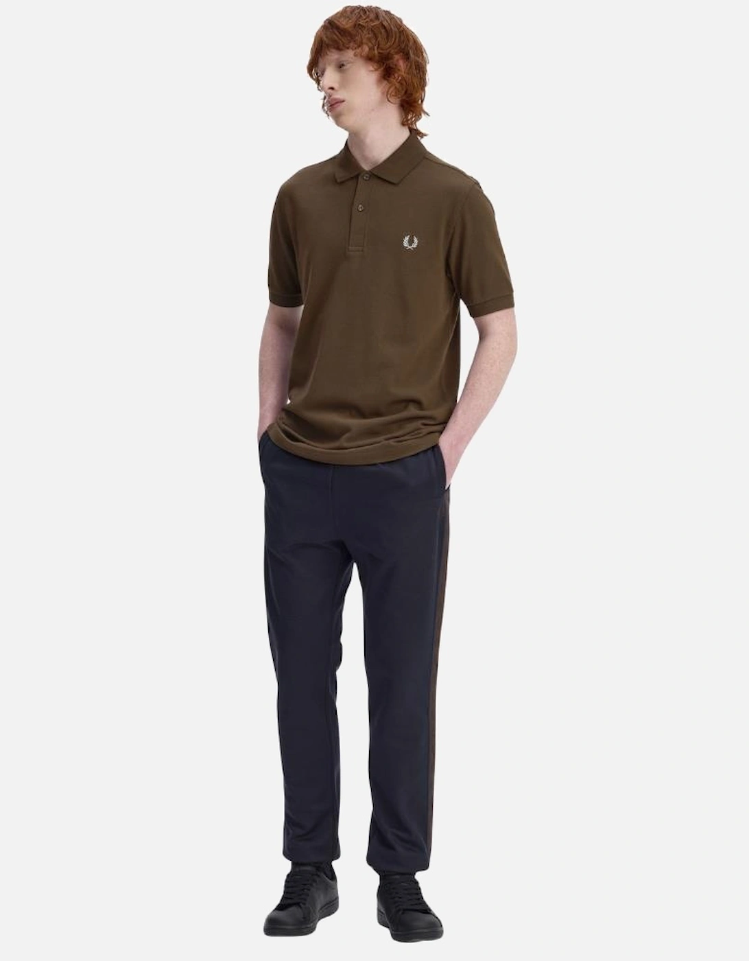 The Polo Shirt - Burnt Tobacco/Stockport Blue