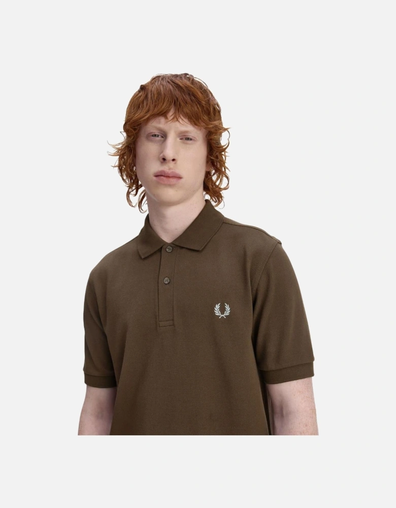 The Polo Shirt - Burnt Tobacco/Stockport Blue
