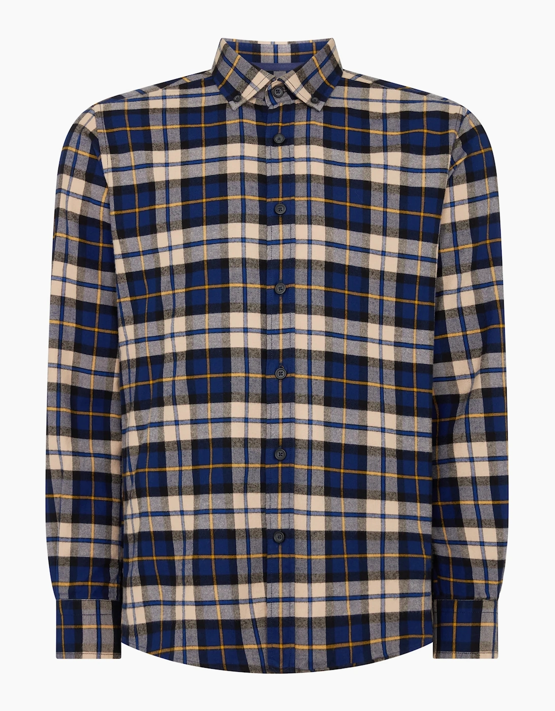 Remus Uomo Men's Remus Uomo Parker Tapered Checked Shirt - Dark Blue