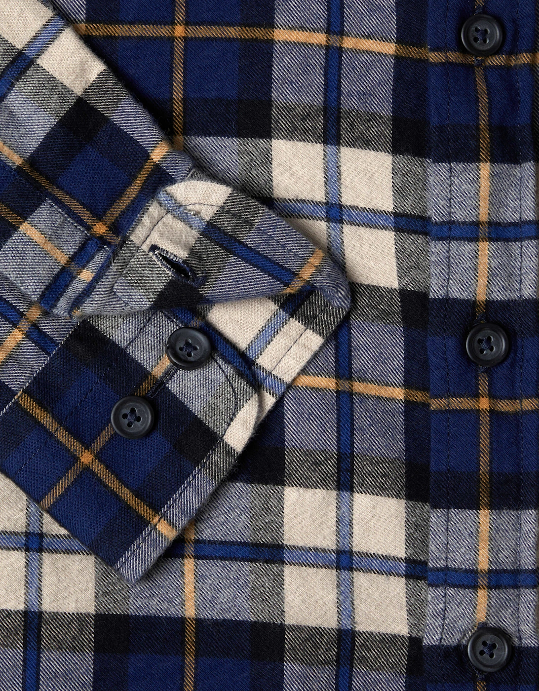 Parker Tapered Checked Shirt - Dark Blue
