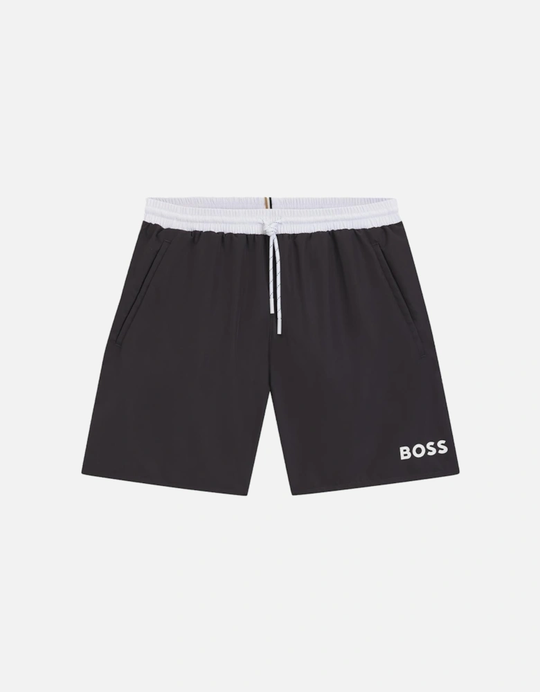 Boss Starfish Swim Shorts, Dark Grey