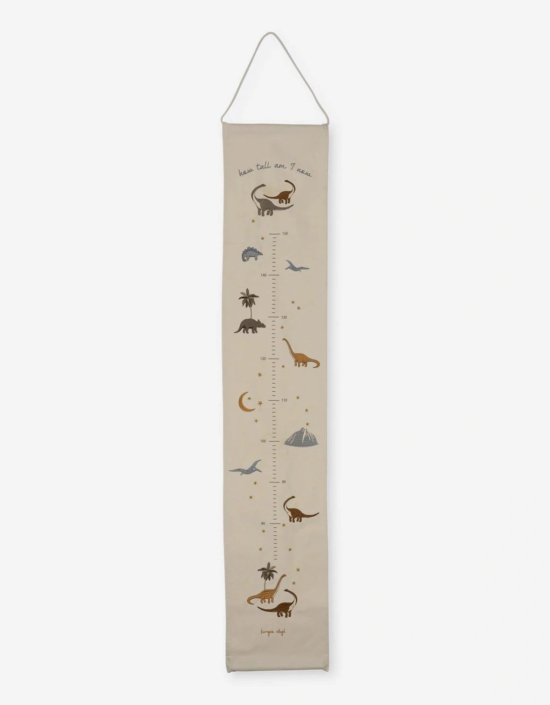 Konges Sløjd Kids Dino How Tall Am I Now Height Chart in Multicolour, 5 of 4