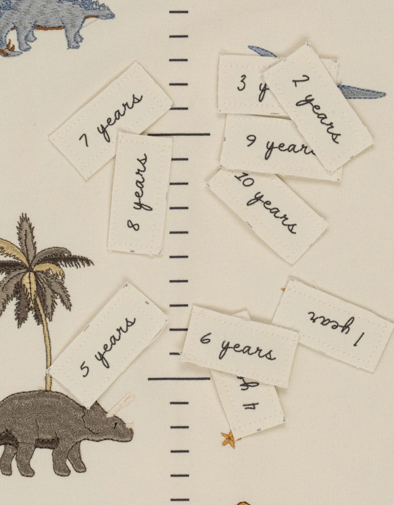 Konges Sløjd Kids Dino How Tall Am I Now Height Chart in Multicolour