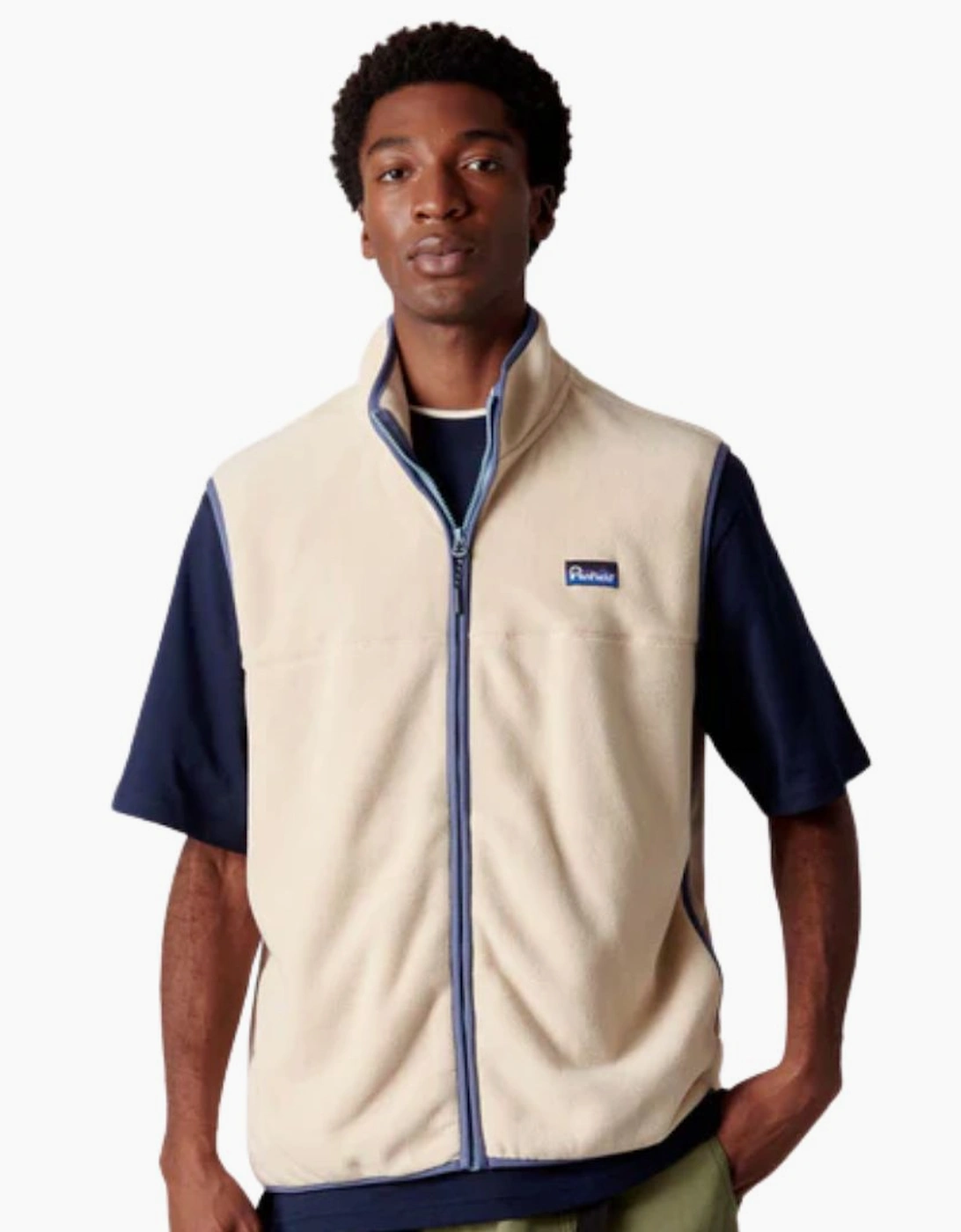 Men's Penfield Brown Rice Graylock Fleece Vest - Cream - Size: MEDIUM