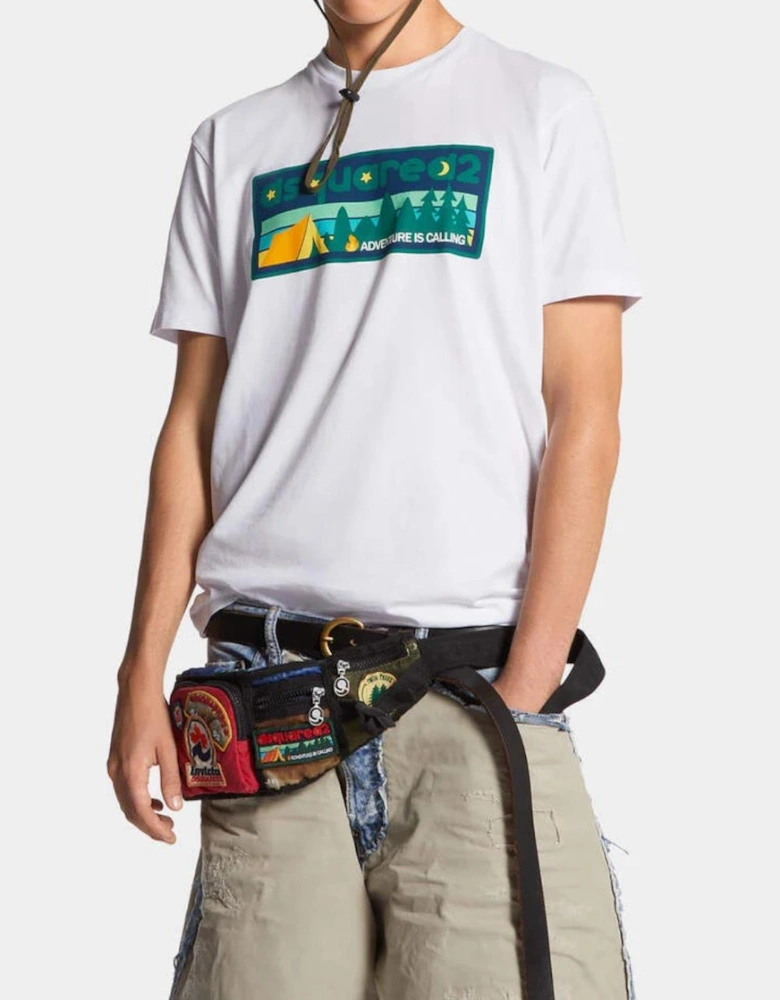 Adventure Print Cool Fit T-Shirt White