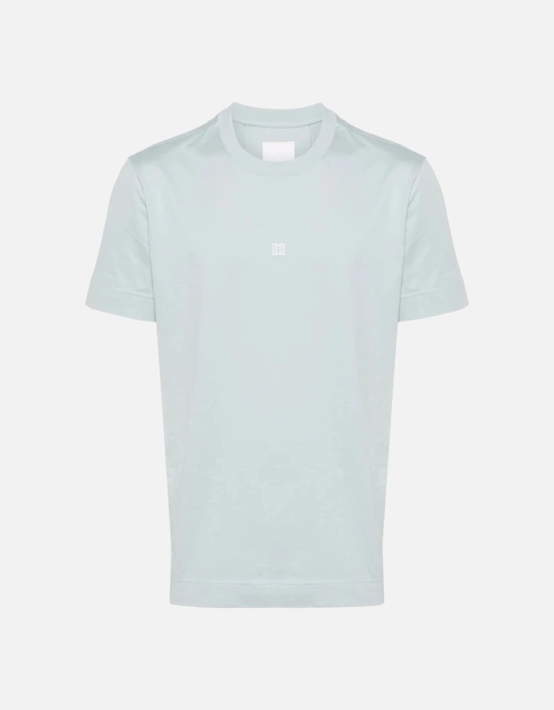4G Logo Embroidered T-Shirt Mineral Blue